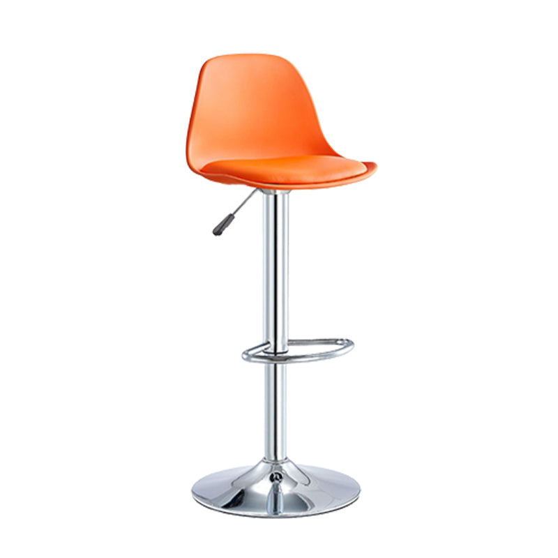 Contemporary Liftable Bar Stool Bucket Counter Bar Stool with Metal Legs Clearhalo 'Bar Furniture' 'Bar Stools' 'bar_stools' 'furn' 'furn_bar_stools' 'Furniture' 'furniture_bar_stools' 'Kitchen & Dining Furniture' 4790604