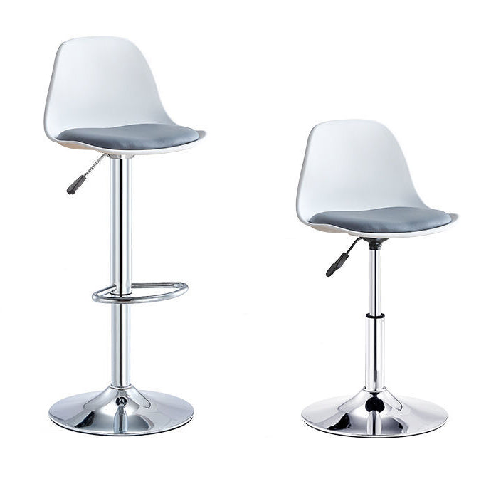 Contemporary Liftable Bar Stool Bucket Counter Bar Stool with Metal Legs Clearhalo 'Bar Furniture' 'Bar Stools' 'bar_stools' 'furn' 'furn_bar_stools' 'Furniture' 'furniture_bar_stools' 'Kitchen & Dining Furniture' 4790611