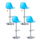 Contemporary Liftable Bar Stool Bucket Counter Bar Stool with Metal Legs Blue 4 Piece Set Bar Stool(31"H) Clearhalo 'Bar Furniture' 'Bar Stools' 'bar_stools' 'furn' 'furn_bar_stools' 'Furniture' 'furniture_bar_stools' 'Kitchen & Dining Furniture' 4790614