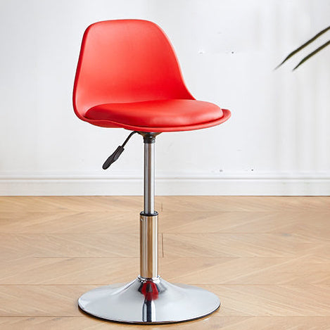 Contemporary Liftable Bar Stool Bucket Counter Bar Stool with Metal Legs Clearhalo 'Bar Furniture' 'Bar Stools' 'bar_stools' 'furn' 'furn_bar_stools' 'Furniture' 'furniture_bar_stools' 'Kitchen & Dining Furniture' 4790617