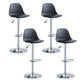 Contemporary Liftable Bar Stool Bucket Counter Bar Stool with Metal Legs Black 4 Piece Set Bar Stool(31"H) Clearhalo 'Bar Furniture' 'Bar Stools' 'bar_stools' 'furn' 'furn_bar_stools' 'Furniture' 'furniture_bar_stools' 'Kitchen & Dining Furniture' 4790620