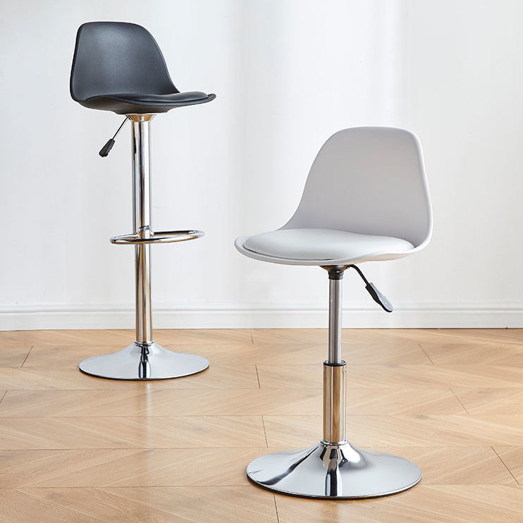 Contemporary Liftable Bar Stool Bucket Counter Bar Stool with Metal Legs Clearhalo 'Bar Furniture' 'Bar Stools' 'bar_stools' 'furn' 'furn_bar_stools' 'Furniture' 'furniture_bar_stools' 'Kitchen & Dining Furniture' 4790623