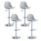 Contemporary Liftable Bar Stool Bucket Counter Bar Stool with Metal Legs Grey 4 Piece Set Bar Stool(31"H) Clearhalo 'Bar Furniture' 'Bar Stools' 'bar_stools' 'furn' 'furn_bar_stools' 'Furniture' 'furniture_bar_stools' 'Kitchen & Dining Furniture' 4790629