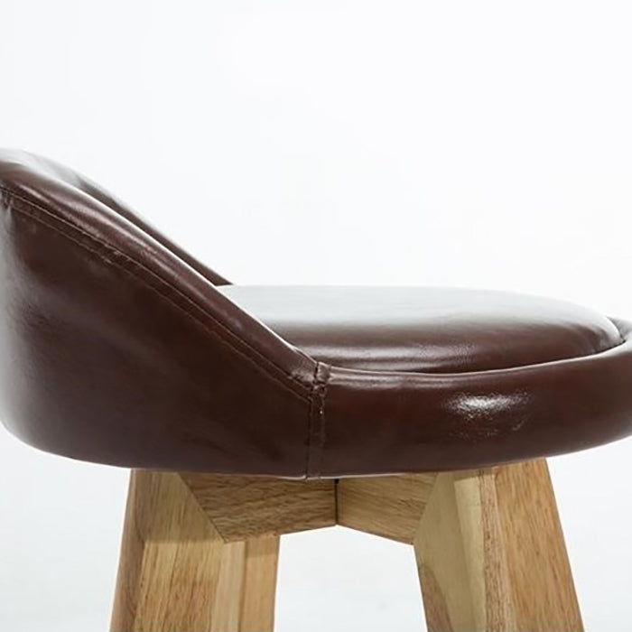 Contemporary Style Low Back Bar-stool Wooden Bar Stool for Restaurant Clearhalo 'Bar Furniture' 'Bar Stools' 'bar_stools' 'furn' 'furn_bar_stools' 'Furniture' 'furniture_bar_stools' 'Kitchen & Dining Furniture' 4790720