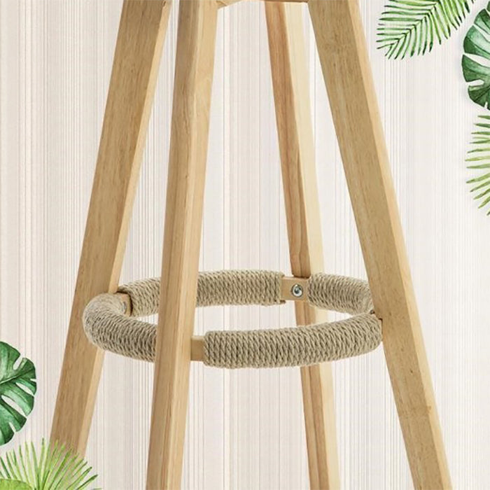 Contemporary Style Low Back Bar-stool Wooden Bar Stool for Restaurant Clearhalo 'Bar Furniture' 'Bar Stools' 'bar_stools' 'furn' 'furn_bar_stools' 'Furniture' 'furniture_bar_stools' 'Kitchen & Dining Furniture' 4790721