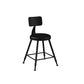 Industrial Matte Finish Coffee Shop Stool Footrest Low Back Stool Black 1 Piece Short Stool(18"H) Clearhalo 'Bar Furniture' 'Bar Stools' 'bar_stools' 'furn' 'furn_bar_stools' 'Furniture' 'furniture_bar_stools' 'Kitchen & Dining Furniture' 4790727