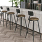 Industrial Matte Finish Coffee Shop Stool Footrest Low Back Stool Clearhalo 'Bar Furniture' 'Bar Stools' 'bar_stools' 'furn' 'furn_bar_stools' 'Furniture' 'furniture_bar_stools' 'Kitchen & Dining Furniture' 4790728