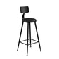 Industrial Matte Finish Coffee Shop Stool Footrest Low Back Stool Clearhalo 'Bar Furniture' 'Bar Stools' 'bar_stools' 'furn' 'furn_bar_stools' 'Furniture' 'furniture_bar_stools' 'Kitchen & Dining Furniture' 4790735