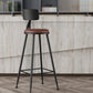 Industrial Matte Finish Coffee Shop Stool Footrest Low Back Stool Clearhalo 'Bar Furniture' 'Bar Stools' 'bar_stools' 'furn' 'furn_bar_stools' 'Furniture' 'furniture_bar_stools' 'Kitchen & Dining Furniture' 4790748