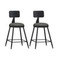 Industrial Matte Finish Coffee Shop Stool Footrest Low Back Stool Grey 2 Piece Set Short Stool(22"H) Clearhalo 'Bar Furniture' 'Bar Stools' 'bar_stools' 'furn' 'furn_bar_stools' 'Furniture' 'furniture_bar_stools' 'Kitchen & Dining Furniture' 4790755