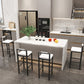 Contemporary Footrest Upholstered Home Stool Matte Finish Low Back Barstool Clearhalo 'Bar Furniture' 'Bar Stools' 'bar_stools' 'furn' 'furn_bar_stools' 'Furniture' 'furniture_bar_stools' 'Kitchen & Dining Furniture' 4790795