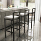 Contemporary Footrest Upholstered Home Stool Matte Finish Low Back Barstool Clearhalo 'Bar Furniture' 'Bar Stools' 'bar_stools' 'furn' 'furn_bar_stools' 'Furniture' 'furniture_bar_stools' 'Kitchen & Dining Furniture' 4790797