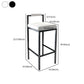Contemporary Footrest Upholstered Home Stool Matte Finish Low Back Barstool Clearhalo 'Bar Furniture' 'Bar Stools' 'bar_stools' 'furn' 'furn_bar_stools' 'Furniture' 'furniture_bar_stools' 'Kitchen & Dining Furniture' 4790807