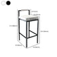 Contemporary Footrest Upholstered Home Stool Matte Finish Low Back Barstool Clearhalo 'Bar Furniture' 'Bar Stools' 'bar_stools' 'furn' 'furn_bar_stools' 'Furniture' 'furniture_bar_stools' 'Kitchen & Dining Furniture' 4790809