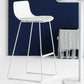 Modern Style Bar-stool Plastic Counter Bar Stool with Metal Legs for Kitchen Clearhalo 'Bar Furniture' 'Bar Stools' 'bar_stools' 'furn' 'furn_bar_stools' 'Furniture' 'furniture_bar_stools' 'Kitchen & Dining Furniture' 4790850