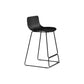 Modern Style Bar-stool Plastic Counter Bar Stool with Metal Legs for Kitchen Black 1 Piece Counter Stool (24"H) Clearhalo 'Bar Furniture' 'Bar Stools' 'bar_stools' 'furn' 'furn_bar_stools' 'Furniture' 'furniture_bar_stools' 'Kitchen & Dining Furniture' 4790853