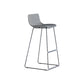 Modern Style Bar-stool Plastic Counter Bar Stool with Metal Legs for Kitchen Grey 1 Piece Bar Stool(30"H) Clearhalo 'Bar Furniture' 'Bar Stools' 'bar_stools' 'furn' 'furn_bar_stools' 'Furniture' 'furniture_bar_stools' 'Kitchen & Dining Furniture' 4790858