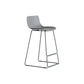 Modern Style Bar-stool Plastic Counter Bar Stool with Metal Legs for Kitchen Grey 1 Piece Clearhalo 'Bar Furniture' 'Bar Stools' 'bar_stools' 'furn' 'furn_bar_stools' 'Furniture' 'furniture_bar_stools' 'Kitchen & Dining Furniture' 4790865