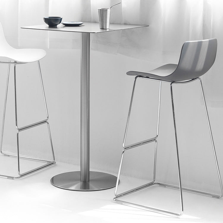 Modern Style Bar-stool Plastic Counter Bar Stool with Metal Legs for Kitchen Clearhalo 'Bar Furniture' 'Bar Stools' 'bar_stools' 'furn' 'furn_bar_stools' 'Furniture' 'furniture_bar_stools' 'Kitchen & Dining Furniture' 4790875