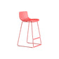 Modern Style Bar-stool Plastic Counter Bar Stool with Metal Legs for Kitchen Red 1 Piece Counter Stool(26"H) Clearhalo 'Bar Furniture' 'Bar Stools' 'bar_stools' 'furn' 'furn_bar_stools' 'Furniture' 'furniture_bar_stools' 'Kitchen & Dining Furniture' 4790879