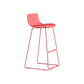Modern Style Bar-stool Plastic Counter Bar Stool with Metal Legs for Kitchen Red 1 Piece Bar Stool(30"H) Clearhalo 'Bar Furniture' 'Bar Stools' 'bar_stools' 'furn' 'furn_bar_stools' 'Furniture' 'furniture_bar_stools' 'Kitchen & Dining Furniture' 4790897