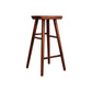 Contemporary Rectangle Bar and Counter Stool Wood Stool with 4 Legs Coffee 1 Piece Clearhalo 'Bar Furniture' 'Bar Stools' 'bar_stools' 'furn' 'furn_bar_stools' 'Furniture' 'furniture_bar_stools' 'Kitchen & Dining Furniture' 4790909
