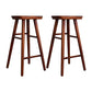 Contemporary Rectangle Bar and Counter Stool Wood Stool with 4 Legs Coffee 2 Piece Set Clearhalo 'Bar Furniture' 'Bar Stools' 'bar_stools' 'furn' 'furn_bar_stools' 'Furniture' 'furniture_bar_stools' 'Kitchen & Dining Furniture' 4790911