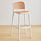 Contemporary Square Bar and Counter Stool Rattan Stool with 4 Legs White 1 Piece Bar Stool(30"H) Clearhalo 'Bar Furniture' 'Bar Stools' 'bar_stools' 'Furniture' 'furniture_bar_stools' 'Kitchen & Dining Furniture' 4790937