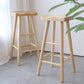 Contemporary Bar and Counter Stool Natural Finish Stool with 4 Wood Legs Clearhalo 'Bar Furniture' 'Bar Stools' 'bar_stools' 'furn' 'furn_bar_stools' 'Furniture' 'furniture_bar_stools' 'Kitchen & Dining Furniture' 4790943