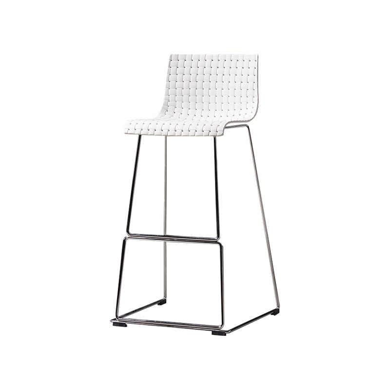 Industrial Bar-stool Plastic Counter Bar Stool for Kitchen Bar with Metal Legs Clearhalo 'Bar Furniture' 'Bar Stools' 'bar_stools' 'furn' 'furn_bar_stools' 'Furniture' 'furniture_bar_stools' 'Kitchen & Dining Furniture' 4790961
