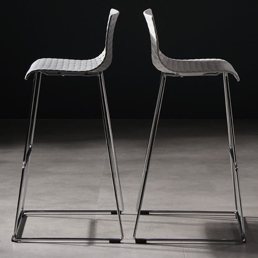 Industrial Bar-stool Plastic Counter Bar Stool for Kitchen Bar with Metal Legs Clearhalo 'Bar Furniture' 'Bar Stools' 'bar_stools' 'furn' 'furn_bar_stools' 'Furniture' 'furniture_bar_stools' 'Kitchen & Dining Furniture' 4790968