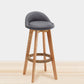 Scandinavian Wood Kitchen Dining Room Armless Stool Low Back Bar Stool Clearhalo 'Bar Furniture' 'Bar Stools' 'bar_stools' 'Furniture' 'furniture_bar_stools' 'Kitchen & Dining Furniture' 4790995
