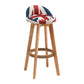 Scandinavian Wood Kitchen Dining Room Armless Stool Low Back Bar Stool Beige 1 Piece Clearhalo 'Bar Furniture' 'Bar Stools' 'bar_stools' 'Furniture' 'furniture_bar_stools' 'Kitchen & Dining Furniture' 4791015