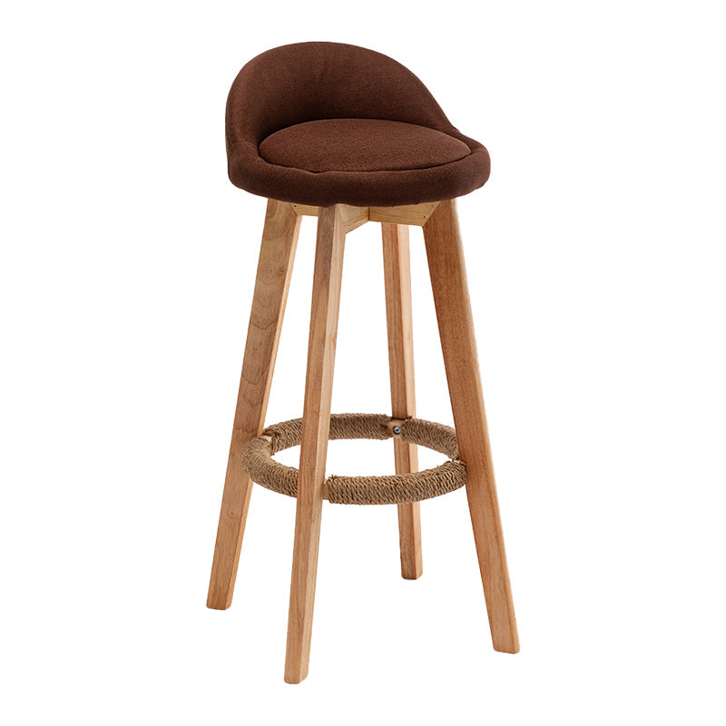 Scandinavian Wood Kitchen Dining Room Armless Stool Low Back Bar Stool Coffee 1 Piece Clearhalo 'Bar Furniture' 'Bar Stools' 'bar_stools' 'Furniture' 'furniture_bar_stools' 'Kitchen & Dining Furniture' 4791018