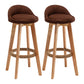 Scandinavian Wood Kitchen Dining Room Armless Stool Low Back Bar Stool Coffee Set of 2 Clearhalo 'Bar Furniture' 'Bar Stools' 'bar_stools' 'Furniture' 'furniture_bar_stools' 'Kitchen & Dining Furniture' 4791019