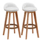 Scandinavian Wood Kitchen Dining Room Armless Stool Low Back Bar Stool White Set of 2 Clearhalo 'Bar Furniture' 'Bar Stools' 'bar_stools' 'Furniture' 'furniture_bar_stools' 'Kitchen & Dining Furniture' 4791028