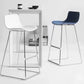 Nordic Bar-stool Plastic Counter Bar Stool for Kitchen Bar with Metal Legs Clearhalo 'Bar Furniture' 'Bar Stools' 'bar_stools' 'furn' 'furn_bar_stools' 'Furniture' 'furniture_bar_stools' 'Kitchen & Dining Furniture' 4791034