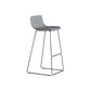 Nordic Bar-stool Plastic Counter Bar Stool for Kitchen Bar with Metal Legs Grey 1 Piece Bar Stool(30"H) Clearhalo 'Bar Furniture' 'Bar Stools' 'bar_stools' 'furn' 'furn_bar_stools' 'Furniture' 'furniture_bar_stools' 'Kitchen & Dining Furniture' 4791046