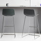Nordic Bar-stool Plastic Counter Bar Stool for Kitchen Bar with Metal Legs Clearhalo 'Bar Furniture' 'Bar Stools' 'bar_stools' 'furn' 'furn_bar_stools' 'Furniture' 'furniture_bar_stools' 'Kitchen & Dining Furniture' 4791054
