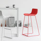 Nordic Bar-stool Plastic Counter Bar Stool for Kitchen Bar with Metal Legs Clearhalo 'Bar Furniture' 'Bar Stools' 'bar_stools' 'furn' 'furn_bar_stools' 'Furniture' 'furniture_bar_stools' 'Kitchen & Dining Furniture' 4791056