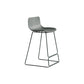 Nordic Bar-stool Plastic Counter Bar Stool for Kitchen Bar with Metal Legs Green 1 Piece Counter Stool (24"H) Clearhalo 'Bar Furniture' 'Bar Stools' 'bar_stools' 'furn' 'furn_bar_stools' 'Furniture' 'furniture_bar_stools' 'Kitchen & Dining Furniture' 4791059