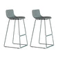 Nordic Bar-stool Plastic Counter Bar Stool for Kitchen Bar with Metal Legs Green 2 Piece Set Bar Stool(30"H) Clearhalo 'Bar Furniture' 'Bar Stools' 'bar_stools' 'furn' 'furn_bar_stools' 'Furniture' 'furniture_bar_stools' 'Kitchen & Dining Furniture' 4791076