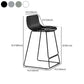 Nordic Bar-stool Plastic Counter Bar Stool for Kitchen Bar with Metal Legs Clearhalo 'Bar Furniture' 'Bar Stools' 'bar_stools' 'furn' 'furn_bar_stools' 'Furniture' 'furniture_bar_stools' 'Kitchen & Dining Furniture' 4791087