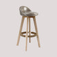 27.56" Wood Scandinavian Kitchen Dining Room Armless Stool Low Back Bar Stool Clearhalo 'Bar Furniture' 'Bar Stools' 'bar_stools' 'furn' 'furn_bar_stools' 'Furniture' 'furniture_bar_stools' 'Kitchen & Dining Furniture' 4791098