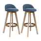 27.56" Wood Scandinavian Kitchen Dining Room Armless Stool Low Back Bar Stool Dark Blue 2 Piece Set Clearhalo 'Bar Furniture' 'Bar Stools' 'bar_stools' 'furn' 'furn_bar_stools' 'Furniture' 'furniture_bar_stools' 'Kitchen & Dining Furniture' 4791103