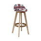 27.56" Wood Scandinavian Kitchen Dining Room Armless Stool Low Back Bar Stool Beige 1 Piece Clearhalo 'Bar Furniture' 'Bar Stools' 'bar_stools' 'furn' 'furn_bar_stools' 'Furniture' 'furniture_bar_stools' 'Kitchen & Dining Furniture' 4791105