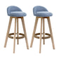 27.56" Wood Scandinavian Kitchen Dining Room Armless Stool Low Back Bar Stool Royal Blue 2 Piece Set Clearhalo 'Bar Furniture' 'Bar Stools' 'bar_stools' 'furn' 'furn_bar_stools' 'Furniture' 'furniture_bar_stools' 'Kitchen & Dining Furniture' 4791112