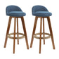 27.56" Wood Scandinavian Kitchen Dining Room Armless Stool Low Back Bar Stool Blue 2 Piece Set Clearhalo 'Bar Furniture' 'Bar Stools' 'bar_stools' 'furn' 'furn_bar_stools' 'Furniture' 'furniture_bar_stools' 'Kitchen & Dining Furniture' 4791115