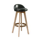 27.56" Wood Scandinavian Kitchen Dining Room Armless Stool Low Back Bar Stool Blackish Green 1 Piece Clearhalo 'Bar Furniture' 'Bar Stools' 'bar_stools' 'furn' 'furn_bar_stools' 'Furniture' 'furniture_bar_stools' 'Kitchen & Dining Furniture' 4791117