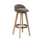 27.56" Wood Scandinavian Kitchen Dining Room Armless Stool Low Back Bar Stool Brown 1 Piece Clearhalo 'Bar Furniture' 'Bar Stools' 'bar_stools' 'furn' 'furn_bar_stools' 'Furniture' 'furniture_bar_stools' 'Kitchen & Dining Furniture' 4791126
